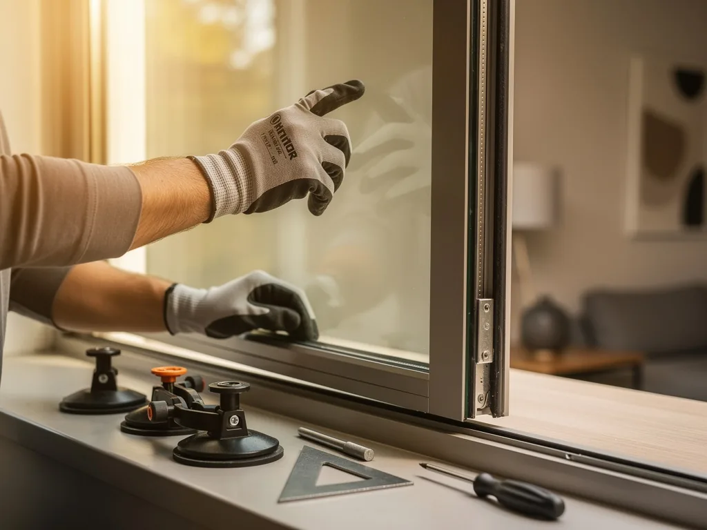 Intervention vitrier à Aubervilliers 93300 : artisan au travail